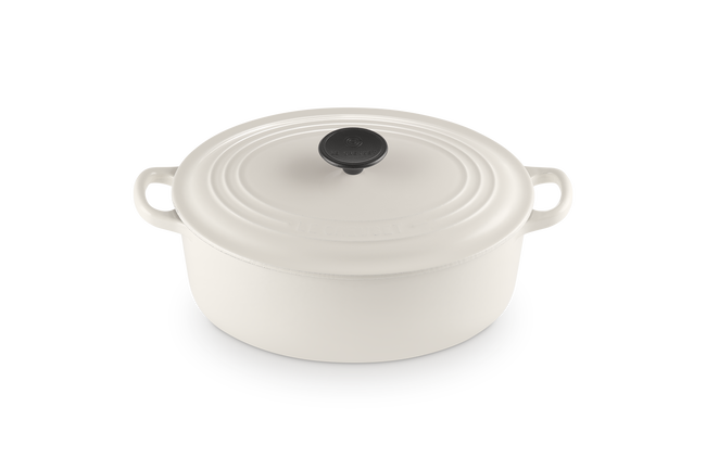 Cast Iron Classic Oval CasseroleCrème image number 4
